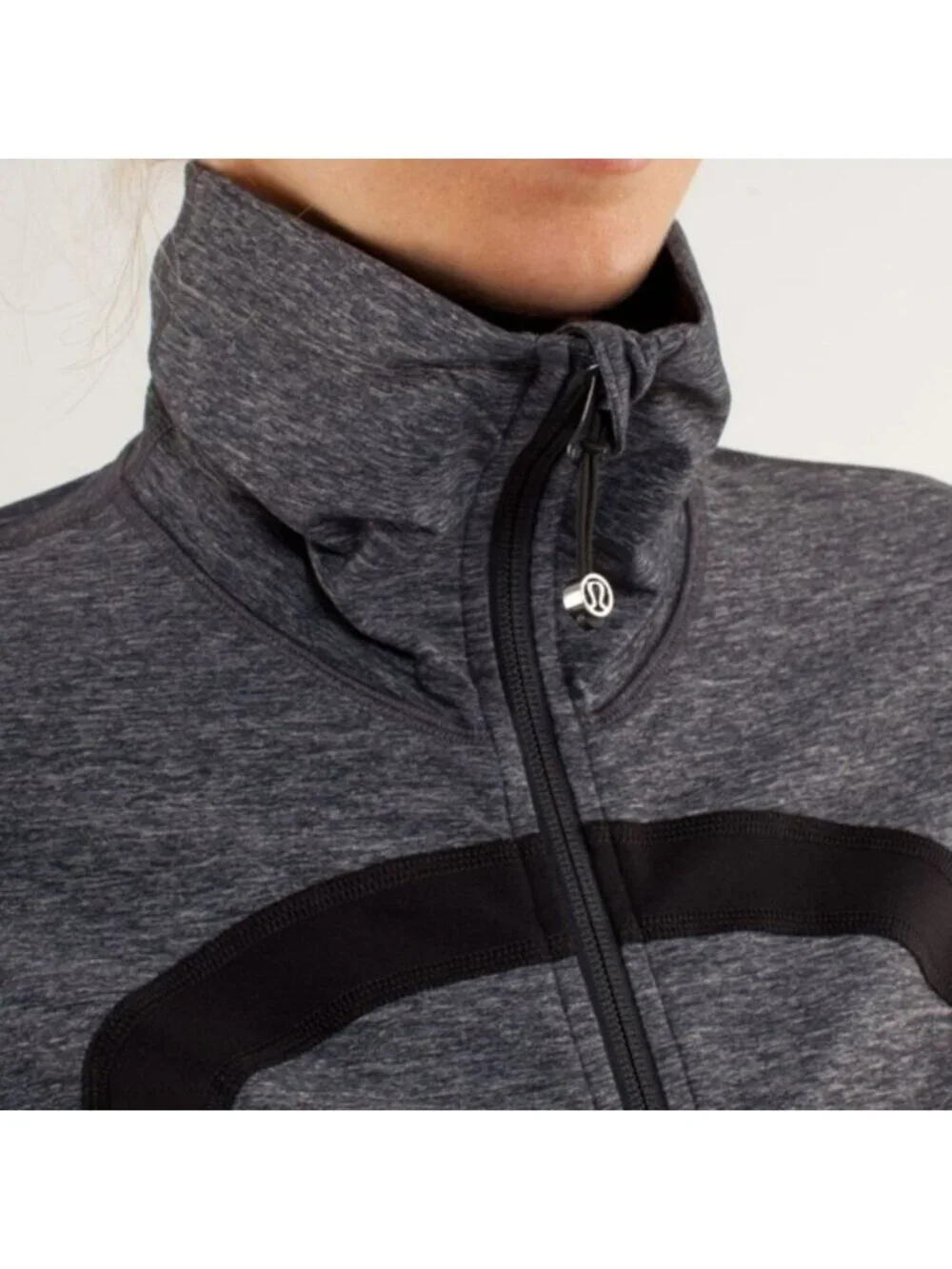 Lululemon In Stride Jacket Heathered Coal / Black
